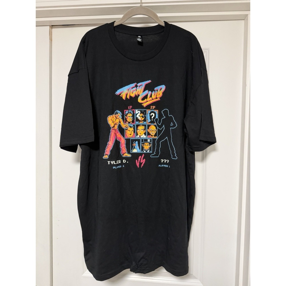 Fight Club t-shirt, Player Select retro arcade‎ game graphic, Tyler Durden, 2XL